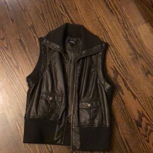 Tribal Brown vegan leather vest